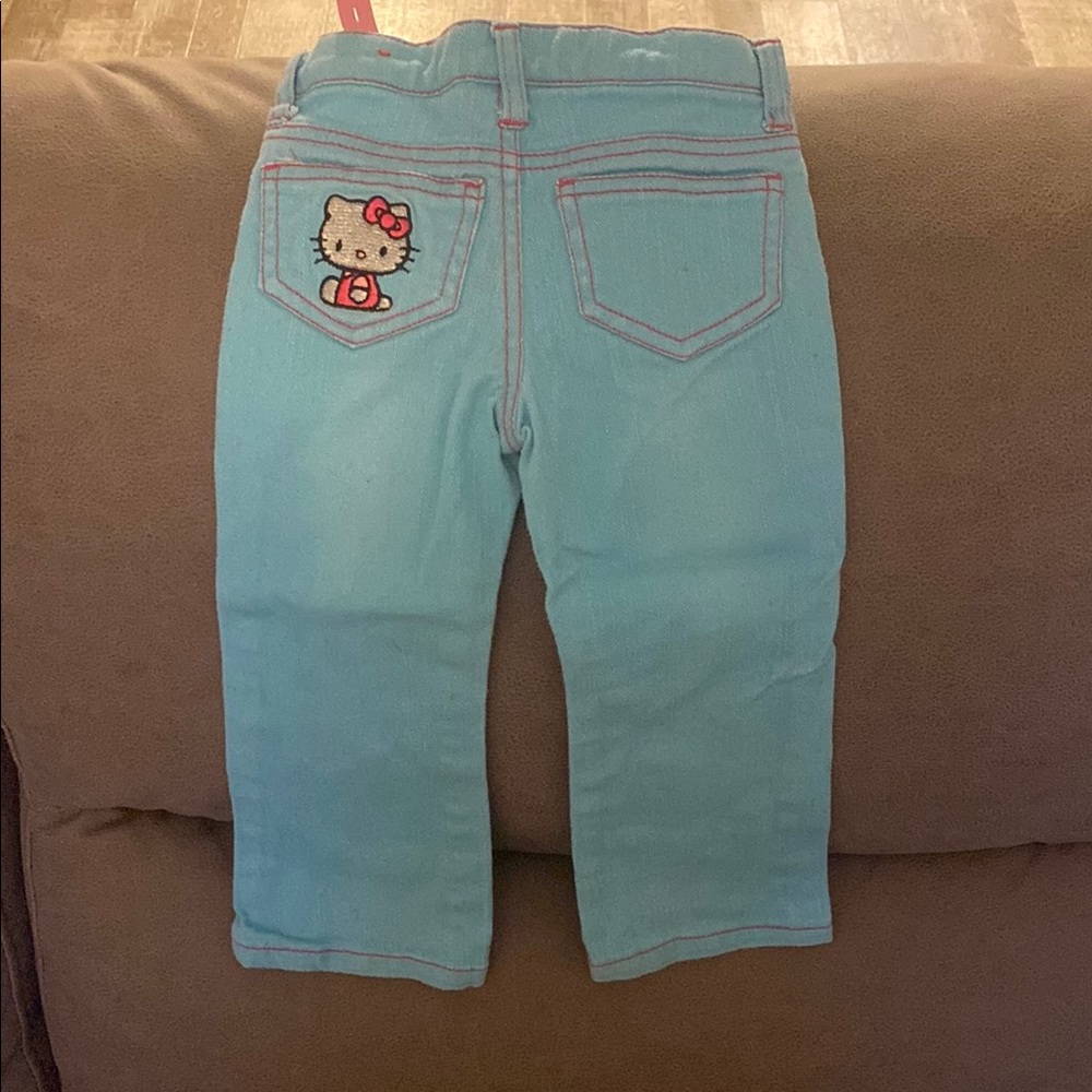 Hello Kitty Blue Straight-Leg Jeans